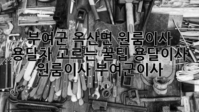 부여군 옥산면 원룸이사? 용달차 고르는 꿀팁🍯 #용달이사 #원룸이사 #부여군이사