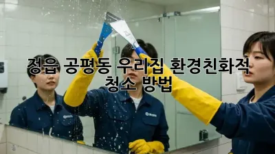 정읍 공평동 우리집 환경친화적 청소 방법